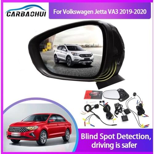 For Volkswagen Jetta VA3 2019-2020 BSD Blind Spot Monitoring System 24GHZ Millimeter Waves Radar Sensor Mirror LED Light Warning