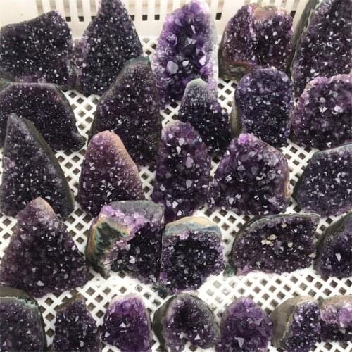 Hot Sale Natural Amethyst Geode Quartz Cluster Crystal Specimen 1pcs