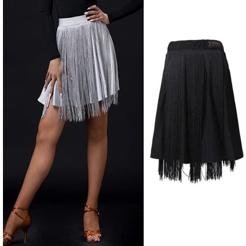 Tassel Latin Dance Skirt Women Fringed Skirt Adult Latin Dance Clothes Samba Salsa Skirt Practice Performance Costume BL6106