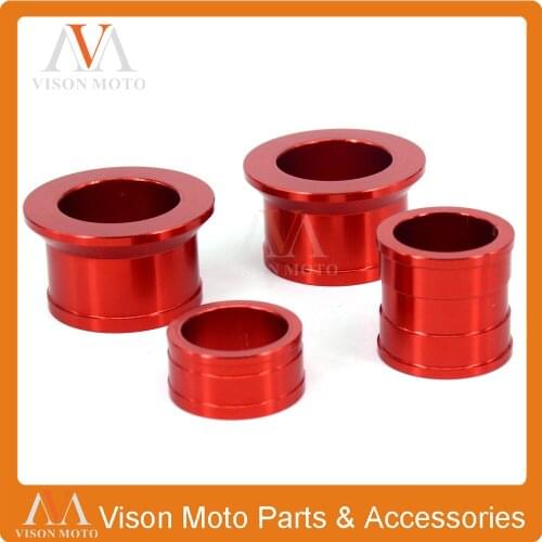 Billet Aluminum Front & Rear Wheel Hub Spacers For Honda CR125 CR250R CRF250R CRF250X CRF450R CRF450X Motocross Off Road