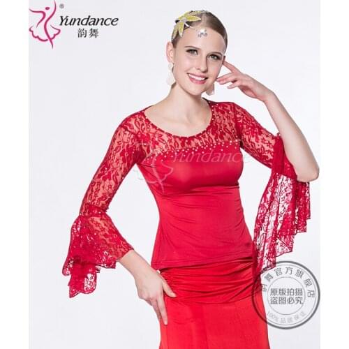 Customized Lady Latin Dancing Shirt Modern Dance Costume Waltz Valse Tango Galop Fox Trot Social Dance Suit Samba Shirt B-2730