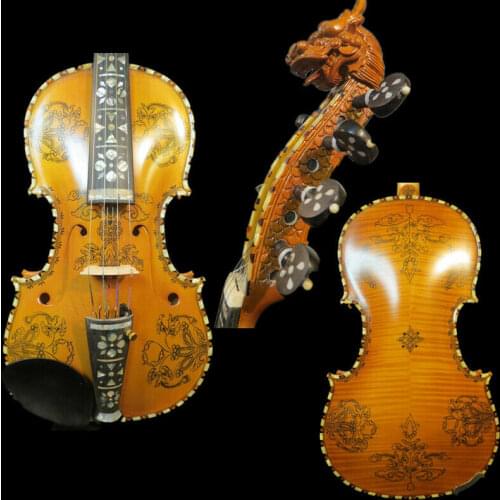 Hardanger fiddle Norwegian fiddle 4/4 violin (4*4),copy hardanger #14728