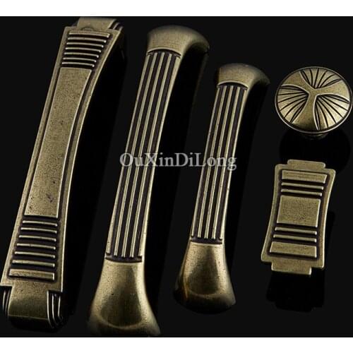 10PCS European Antique Kitchen Door Furniture Handles Cupboard Drawer Dresser Wardrobe Shoe Cabinet Pulls Handles & Knobs