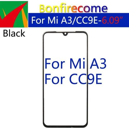 10Pcs\Lot For Xiaomi Mi A3 / Mi CC9E Touch Screen Front Glass Panel LCD Outer Lens Replacement