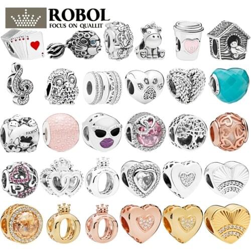 16 2021 New 925 Sterling Silver Heart-shaped, Poker-shaped and Cup-shaped Beads Childrens Jewelry. Free Shipping Wholesale