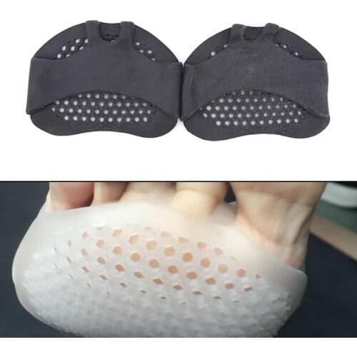2PCS Anti Slip Forefoot Pad Absorption Feet Pain Foot Pad Silicone Gel Toe Pads High Heel Shock