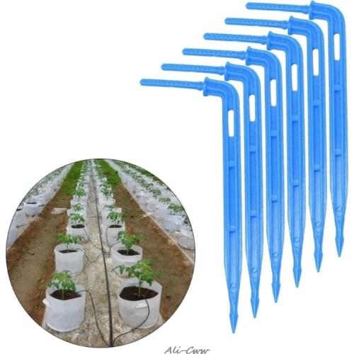 20pcs Curved Arrow Dripper Drip Emitter 3/5 Hose Micro Drip Irrigation System Water Drop Garden Tools