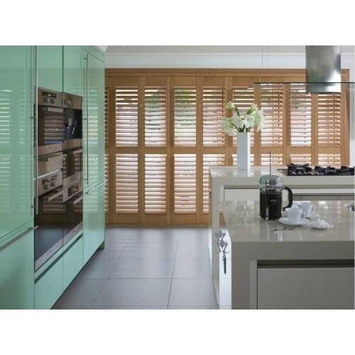 2017 highly durable window shutters arch top rail wooden blinds solid wood shutter louver wood folding shutters WS1612019