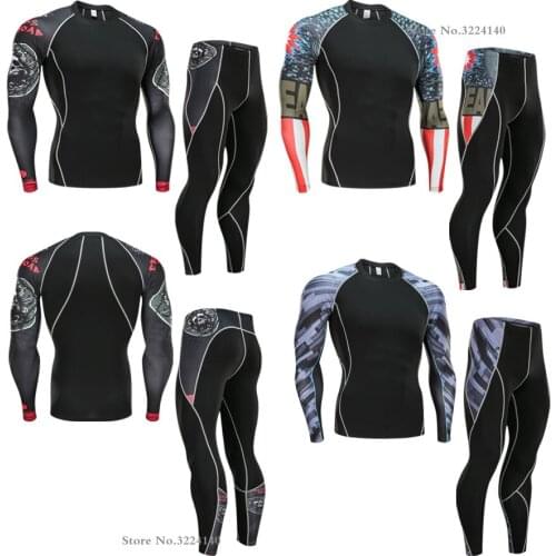 2017 Winter Thermal Underwear Sets Men Brand Quick Dry Anti-microbial Stretch Mens Thermo Underwear Male Warm men long johns