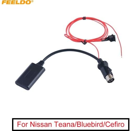 FEELDO 1PC Car Audio Radio Aux-in Wireless Bluetooth Module Receiver Adapter for Nissan Teana Bluebird Cefiro CD Host AUX Cable