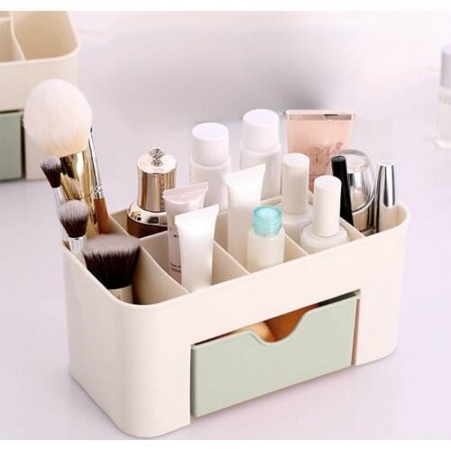 Color Makeup Organizer For Cosmetic Large Capacity Cosmetic Storage Box Organizer Desktop Jewelry Nail Makeup Drawer Container 5