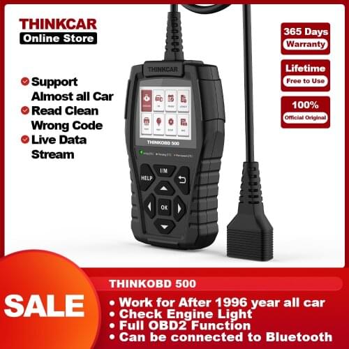 THINKCAR 1S Car Diagnostic Tool OBD2 Scanner Code Reader Full System Full OBDII Functions Automotivo DTCs Lookup Print Report