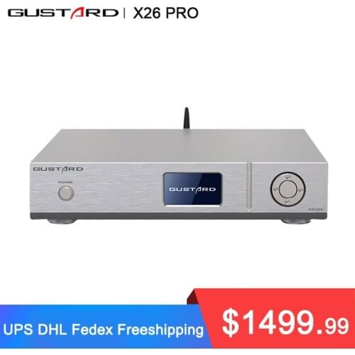 Gustard DAC-X26 PRO ESS9038 PRO*2 DAC Bluetooth 5.0 K2 Clock Synthesizer X26PRO DSD512 PCM768KHz Decoder