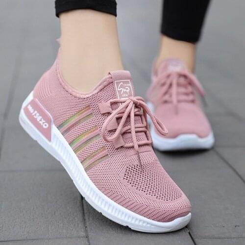 Women Casual Shoes Fashion Breathable Walking Mesh Flat Shoes Woman White Sneakers Women Tenis Feminino Female Shoes