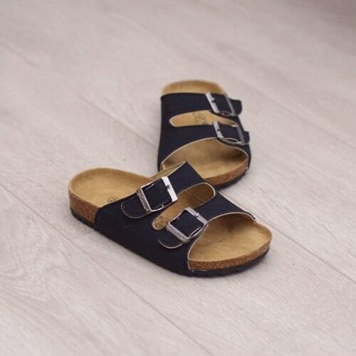 Summer Children Shoes Boys Girls Sandals Kids Shoes Gilrs Cork Slippers Double Metal Buckle Flats Baby Flip Flops Boys Sandals