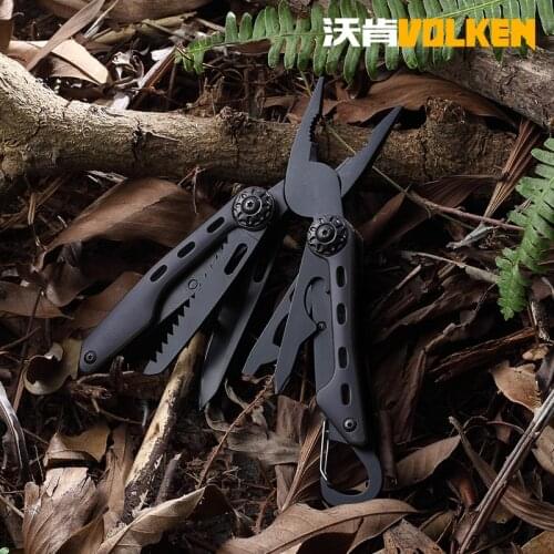Mack Walker OutdoorCamping Multifunctional Folding Plier with Screwdriver Bottle Opener Wood SAW and Carry Pouch