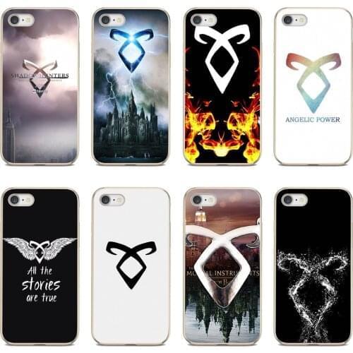 City-Of-Bones-Shadowhunter-Logo Soft TPU Covers For Huawei Nova 2 2i 3 3i Y3 Y5 Y6 Y7 Y9 Prime 2015 2016 2017 2018 2019