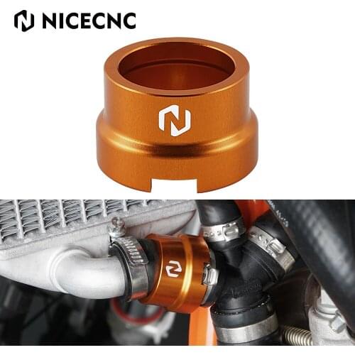 NICECNC Radiator Hose Pipe Guard Protector Cover For KTM EXC EXCF EXC TPI SIX DAYS 150 200 250 300 350 400 450 500 2020-2022