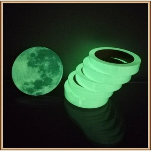 2021 New 1cm Self-adhesive Luminous DIY Tape Warning Tape Glow In Dark Car Sticker