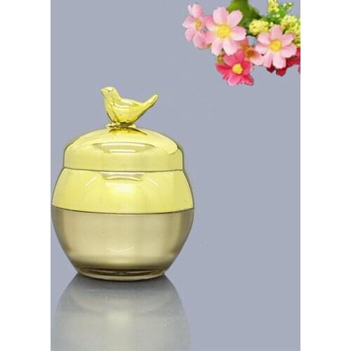 Wholesale 20G Empty Acrylic Cream Jar Eye Cream Gold Bird Bottles Facial Mask Jars Containers Essence Bottles Cosmetic Packaging