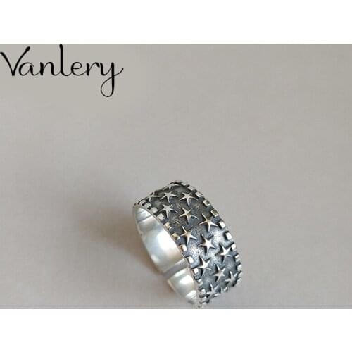 Personality Bohemian Vintage Star Rings For Women Men Rings Gothic Jewelry Valentines Gifts 2021