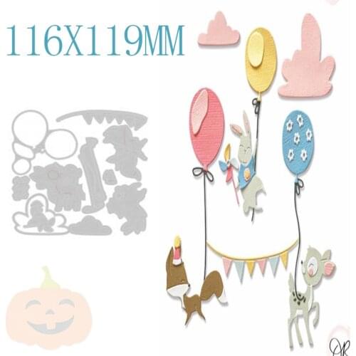 Christmas Animal Metal Cutting Dies For DIY Embossing Cut Paper Decoration Greeting Card Scrapbooking No Stamp