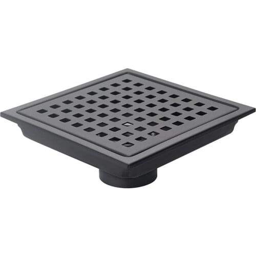 1PC Black/Glod/Silver Shower Drain SUS 304 Stainless Steel Bathroom Floor Drain Tile Insert Square Anti-odor Floor Waste Grates
