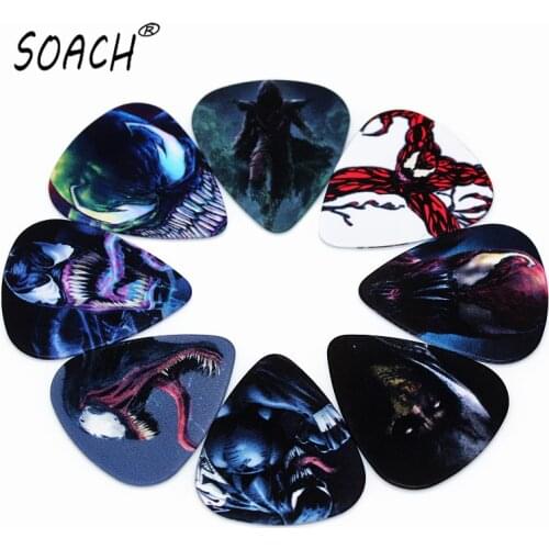 SOACH 50pcs Newest Guitar Picks Thickness 0.71mm hot sale pick Guitar Accessories for ukulele bass Musical Instruments