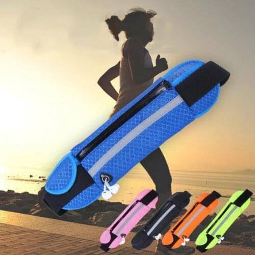 Unisex sports running mobile phone bag breathable waist bag female mens gym cycling bag handbag convenient running chest bag