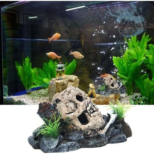 Fish Tank Decoration Skull Reptile Lizard Snake Spider Scorpion Cave Crawler Box Landscape Decorationx Aquarium Decoration