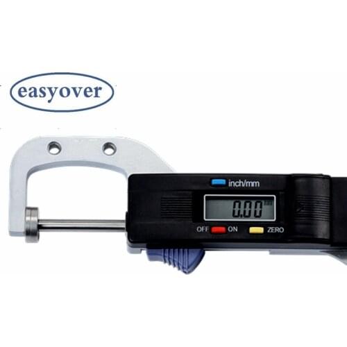 0-25.4mm Digital Horizontal Thickness Gauge 0.01mm Jewelry Pearl Ruler Round Diameter Metal Measuring Thickness Meter Micrometer