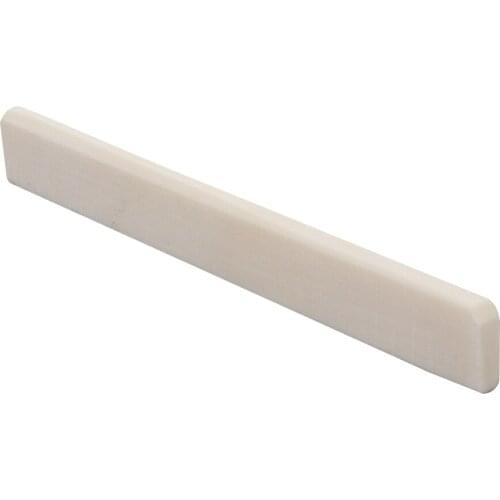 1Pcs Guitar Real Nut Blank Uncut Guitar Bridge Saddles White Color Guitar Nut 80mm