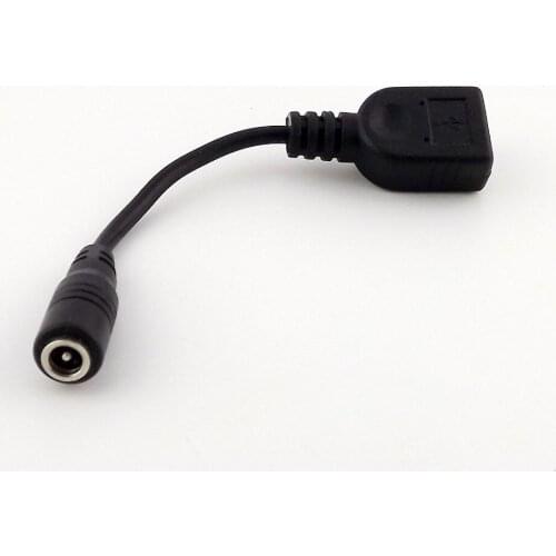 10pcs USB 2.0 Female To DC Tip 4.8x 1.7mm Female CCTV DC Power Adapter Converter Cable 12.5cm