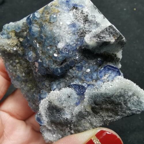 106.3g100% natural rare blue green fluorite cluster mineral crystal specimen stone and Crystal Healing Crystal