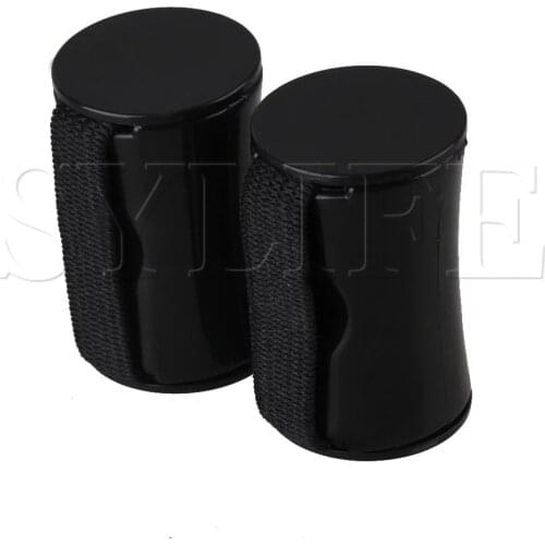 2 x Ukulele Guitar Black Finger Shot Rhythm Sand Shaker Ring Maracas Band