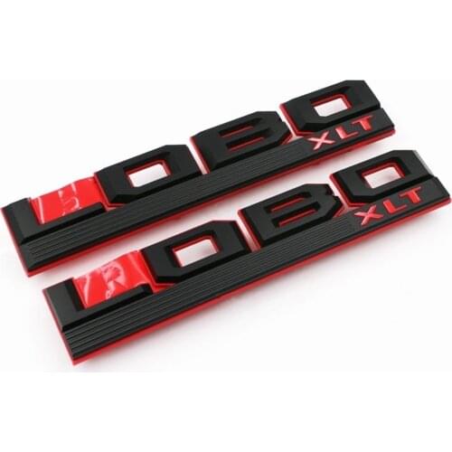 2x For F150 LOBO XLT Letter Car Fender Plastic Badge Emblem Sticker Decal