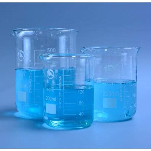 3pcs/set (200ml,250ml,500ml) Glass Beaker Chemistry Experiment Labware For School Laboratory Equipment