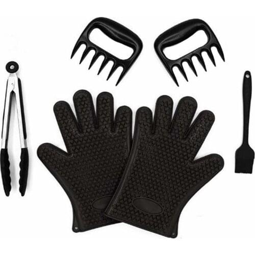 3pcs Bear Claws Barbecue Fork Manual Pull Meat Shred Pork Clamp Roasting Fork Kitchen BBQ Tools Pull Shred Pork Shredde