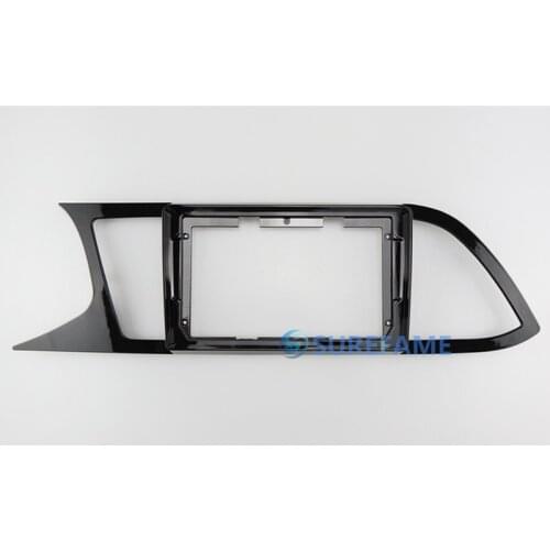 9 inch Car Fascia Radio Panel for SEAT LEON 2012-2020 (Left Wheel) Dash Kit Install Facia Console Bezel 9inch Adapter Trim Plate