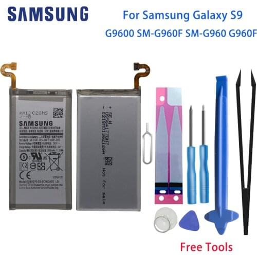 SAMSUNG Original S9 Phone Battery EB-BG965ABE For Galaxy S9 G9600 SM-G960F SM-G960 G960F G960 Phone Battery 3000mAh +Tools