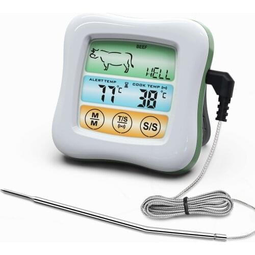 Digital Meat Kitchen Thermometer Stainless Waterproof Meat Temperature Probe Cooking BBQ Grill Oven Temperature Meter Tool