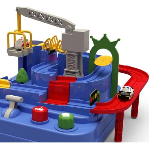 Childrens Car Adventure Manipulative Rail Car Educational Toys Playset