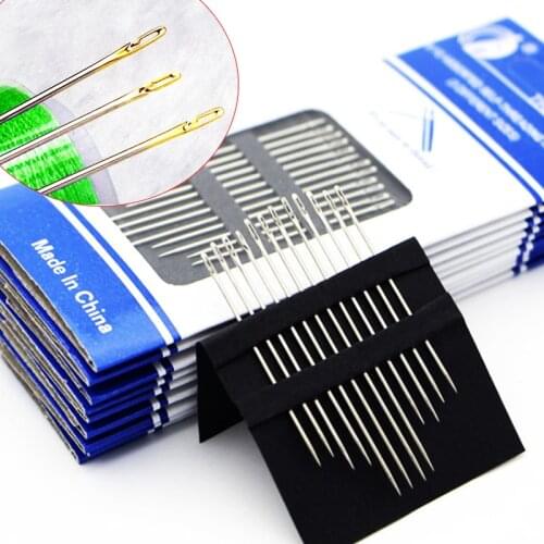 12PCS/Lot Multi-Size Side Opening Needles Blind Needle Hot Sale DIY Sewing Stainless Steel High Quality Sewing Needle Darning