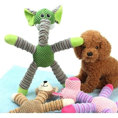Pet Dog Toys Squeaky Puppy Play Chew Interactive Dog Toy Cleaning Tooth Plush Animal Products Training Pet Supplies
