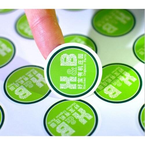 Customized synthetic paper honey label sticker set