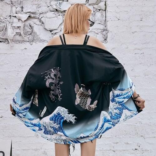 Kimonos woman 2020 Japanese kimono cardigan cosplay shirt blouse for women Japanese yukata female summer beach kimono FF2367