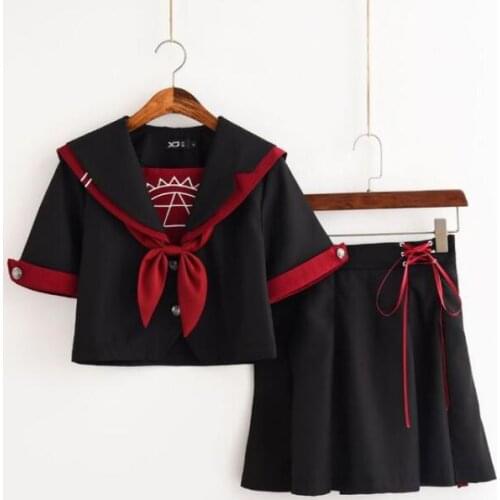 Short long sleeve Originally limited commemorative JK uniform intermediate magic battle embroidered sailor uniform JKX110