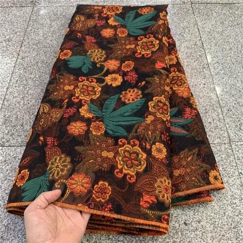 MIQIER2021 High Quality African Nigerian Tulle Lace Fabric Organza Embroidery Guipure Party Gown Dress Brocade Jacquard French