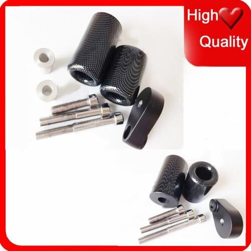 Motorcycle For Kawasaki Ninja ZX-6R / ZX6R 2007 2008 Carbon No Cut Frame Sliders crash Falling protection