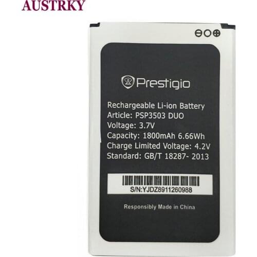 New PSP3503DUO 1800mAh Battery Replacement For Prestigio Wize C3 PSP3503 DUO PSP 3503 Phone Bateria Batterij + Tracking Code